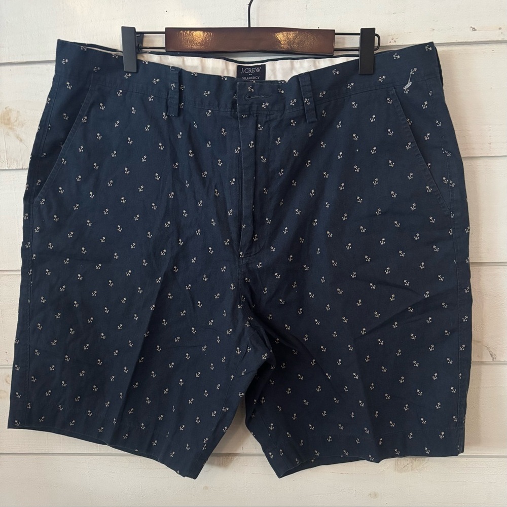 J Crew Men's Gramercy Anchor
Print Chino Short • 9" Inseam